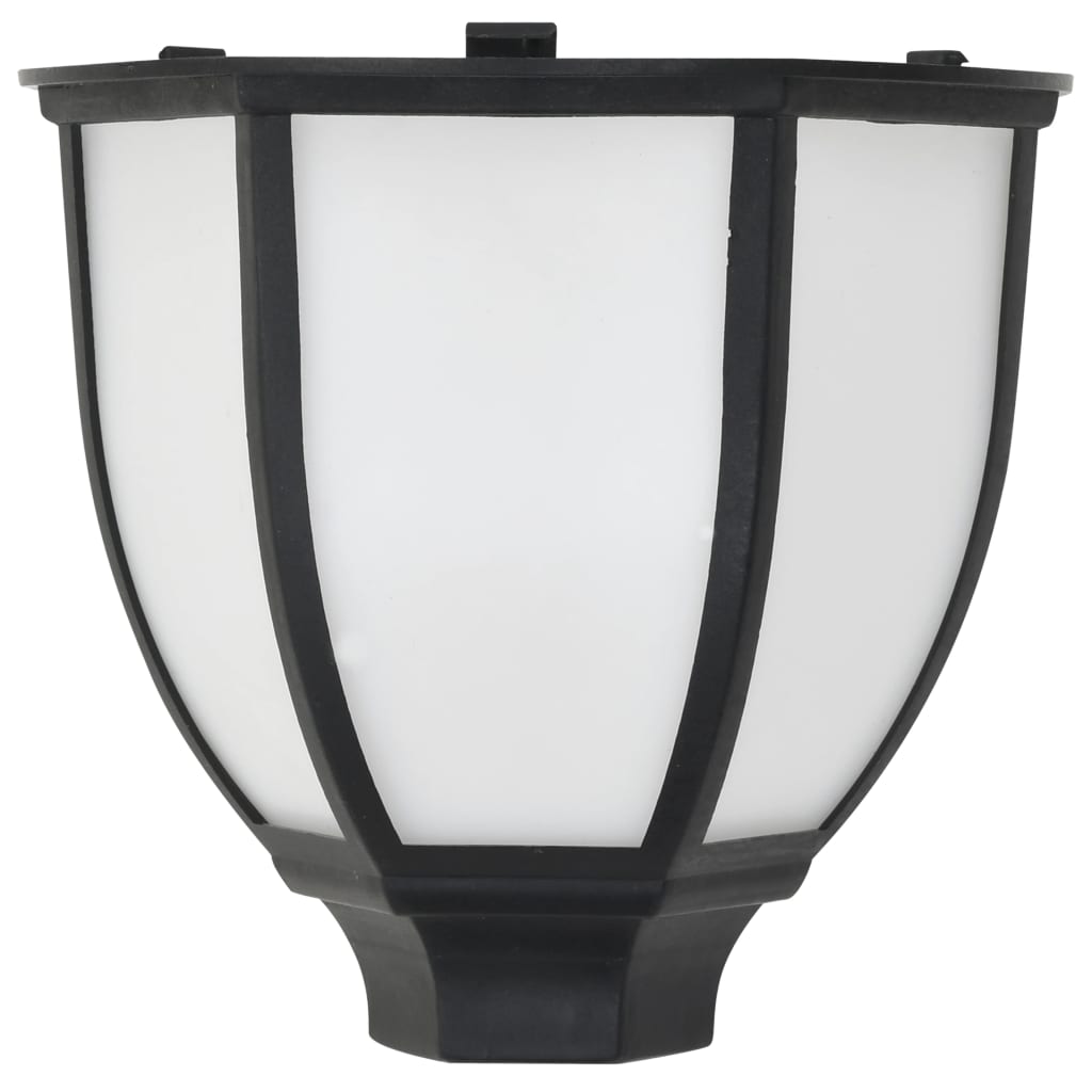 vidaXL Lampe solaire à LED d'extérieur 3 pcs Noir