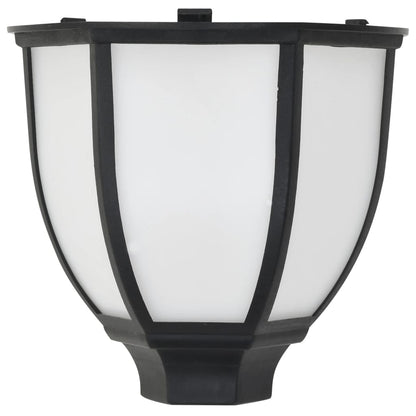 vidaXL Lampe solaire à LED d'extérieur 3 pcs Noir