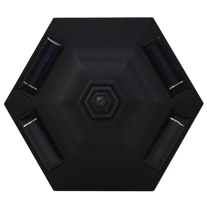 vidaXL Lampe solaire à LED d'extérieur 3 pcs Noir