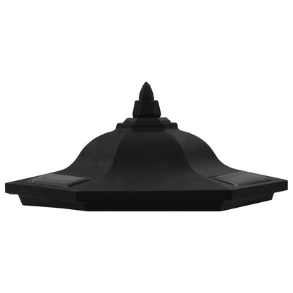 vidaXL Lampe solaire à LED d'extérieur 3 pcs Noir