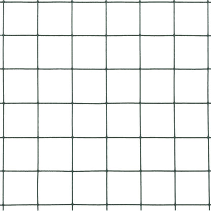 vidaXL Grillage Acier avec revêtement en PVC 10x0,5 m Vert