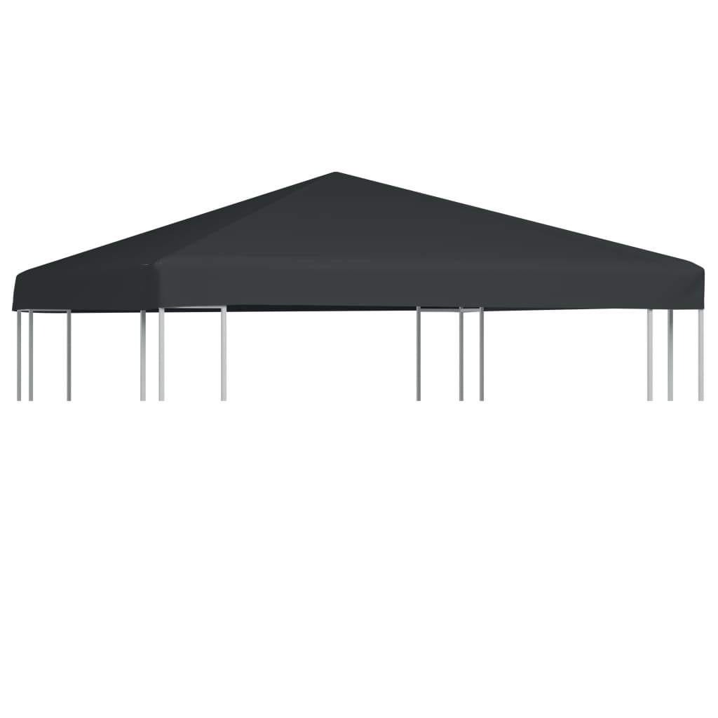vidaXL Toile supérieure de gazebo 310 g / m² 3 x 3 m Gris