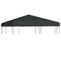 vidaXL Toile supérieure de gazebo 310 g / m² 3 x 3 m Gris