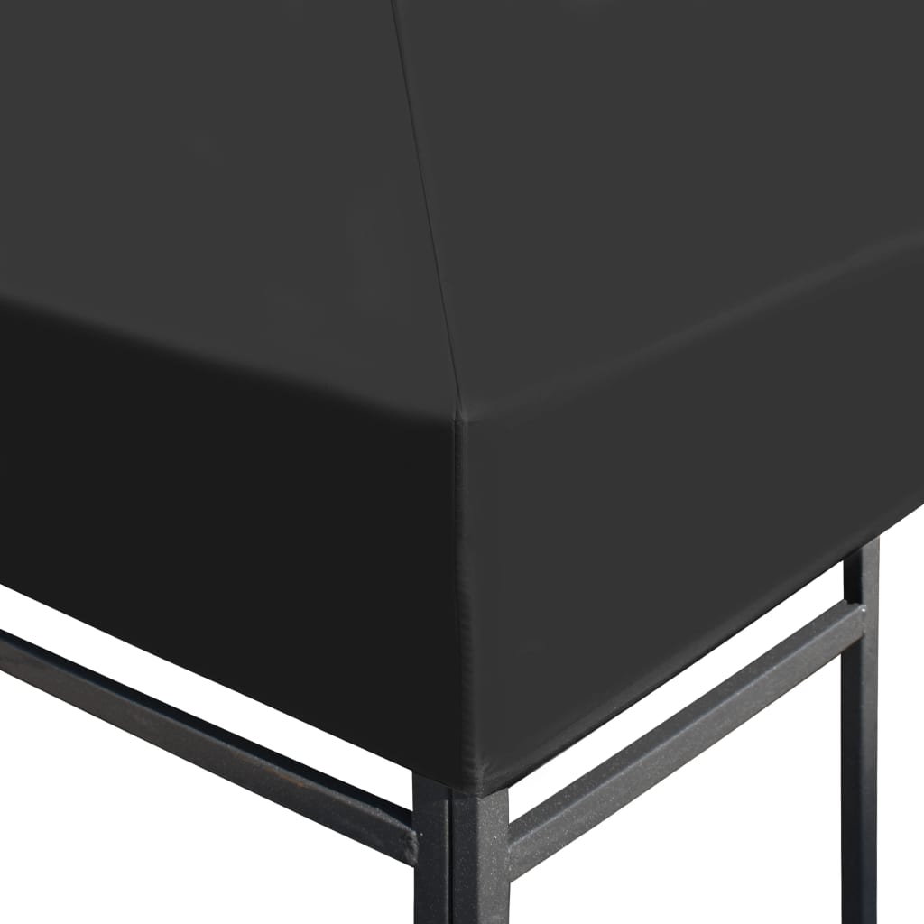 vidaXL Toile supérieure de gazebo 310 g / m² 3 x 3 m Gris