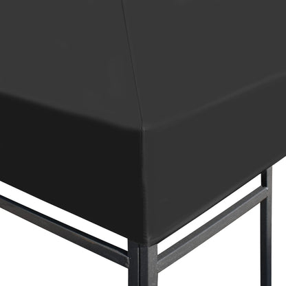 vidaXL Toile supérieure de gazebo 310 g / m² 3 x 3 m Gris