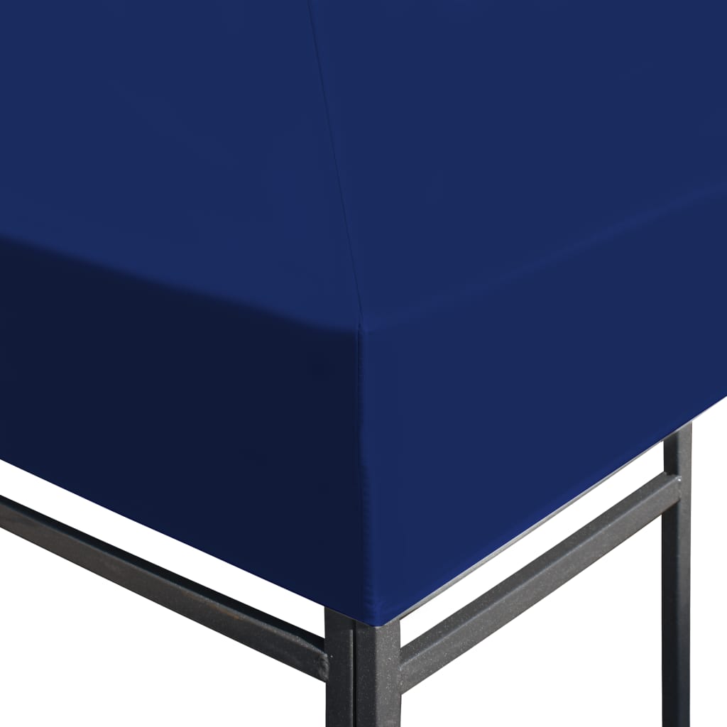 vidaXL Toile supérieure de belvédère 310 g / m² 3 x 3 m Bleu