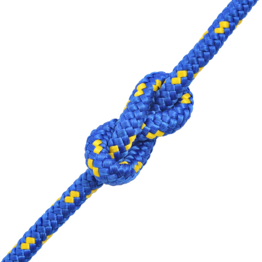 vidaXL Corde de bateau Polypropylène 8 mm 500 m Bleu