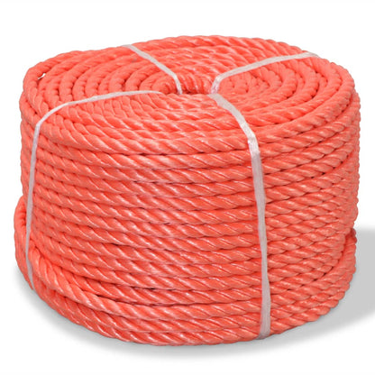 vidaXL Corde torsadée Polypropylène 10 mm 250 m Orange