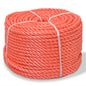 vidaXL Corde torsadée Polypropylène 10 mm 500 m Orange