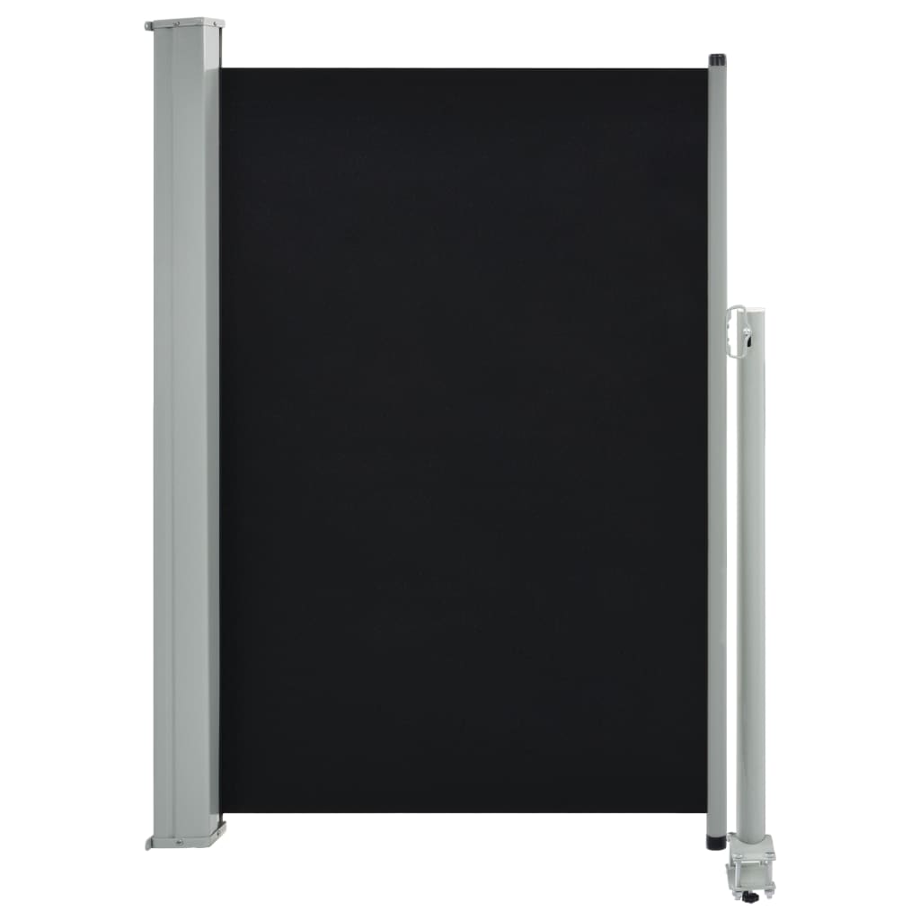 vidaXL Auvent latéral rétractable de patio 120 x 300 cm Noir