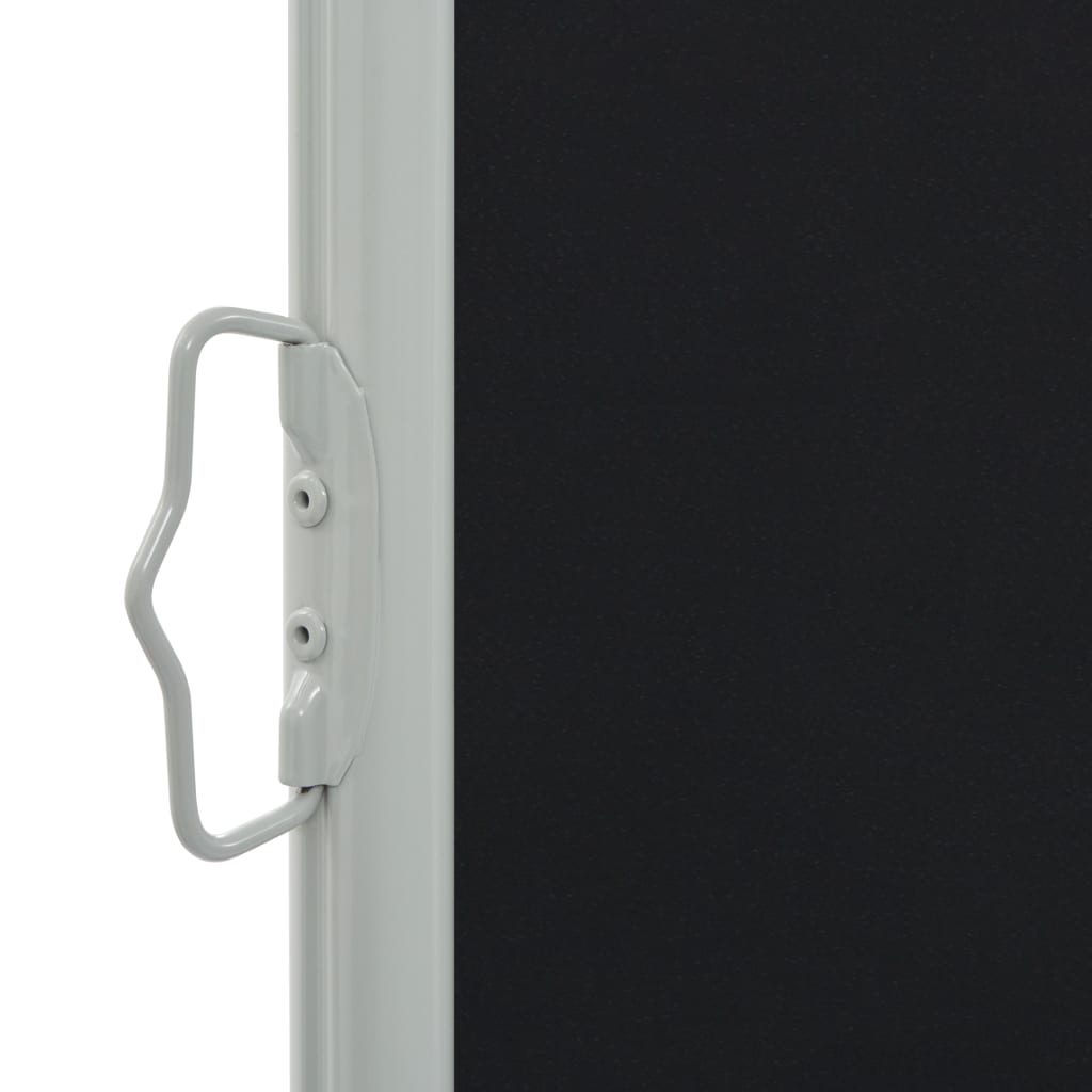 vidaXL Auvent latéral rétractable de patio 120 x 300 cm Noir