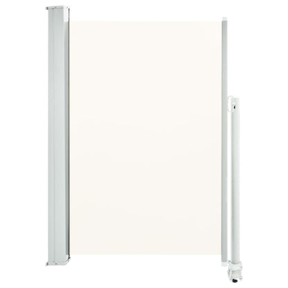 vidaXL Auvent latéral rétractable de patio 120 x 300 cm Blanc cassé