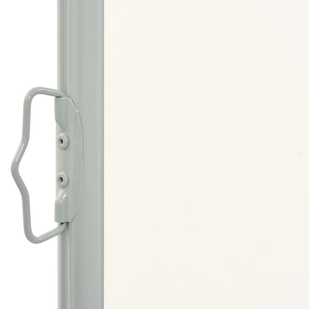 vidaXL Auvent latéral rétractable de patio 120 x 300 cm Blanc cassé