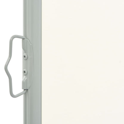 vidaXL Auvent latéral rétractable de patio 120 x 300 cm Blanc cassé