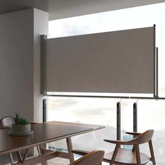 vidaXL Auvent latéral rétractable de patio 120 x 300 cm Gris