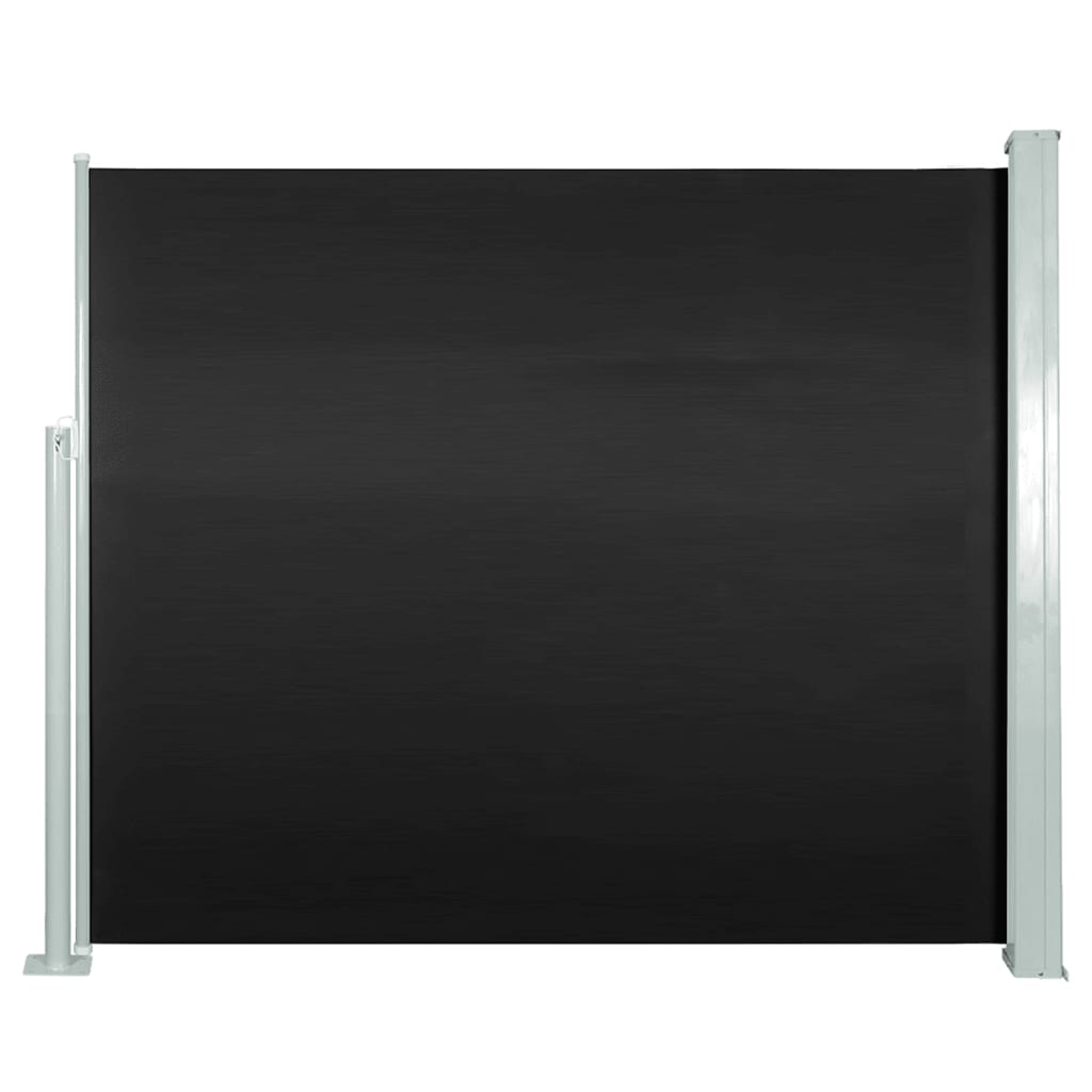 vidaXL Auvent latéral rétractable 120 x 300 cm Noir