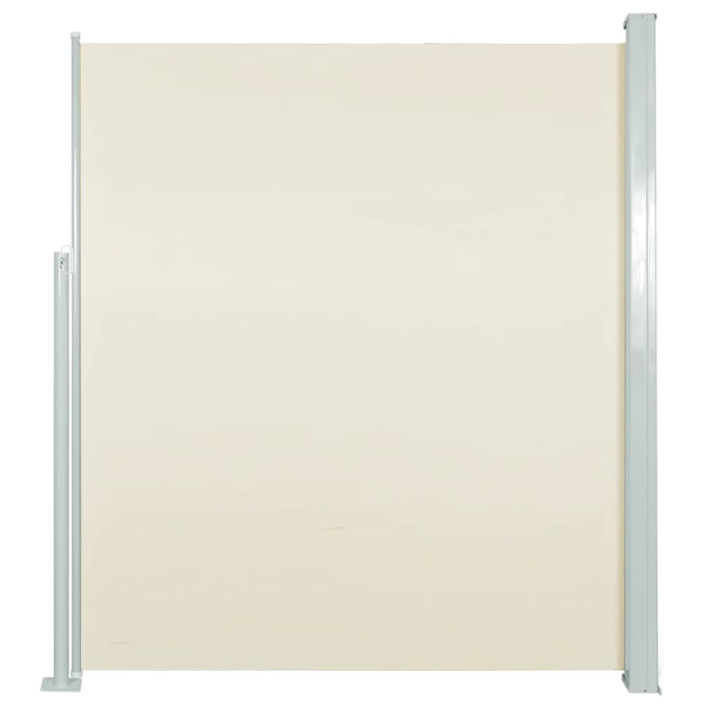 vidaXL Auvent latéral rétractable 120 x 300 cm Blanc cassé