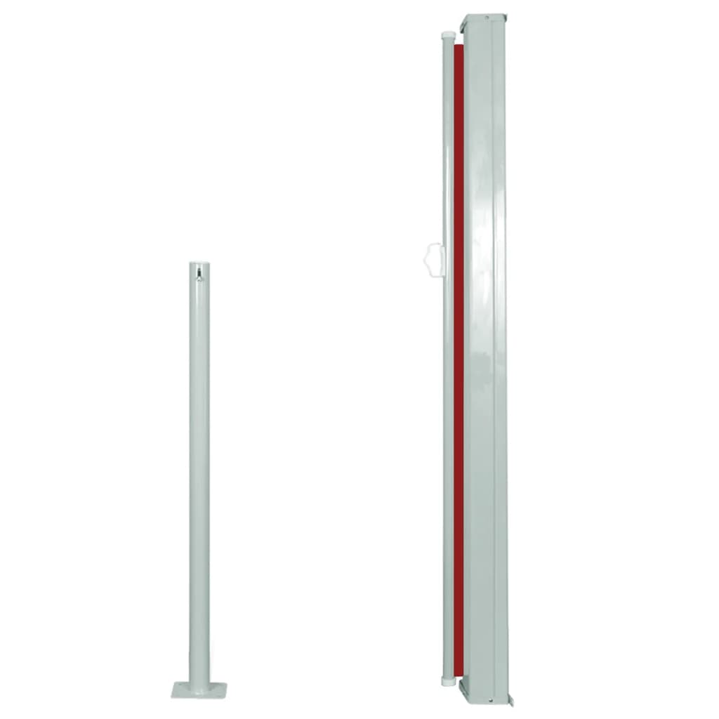 vidaXL Auvent latéral rétractable 120 x 300 cm Rouge