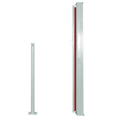 vidaXL Auvent latéral rétractable 120 x 300 cm Rouge