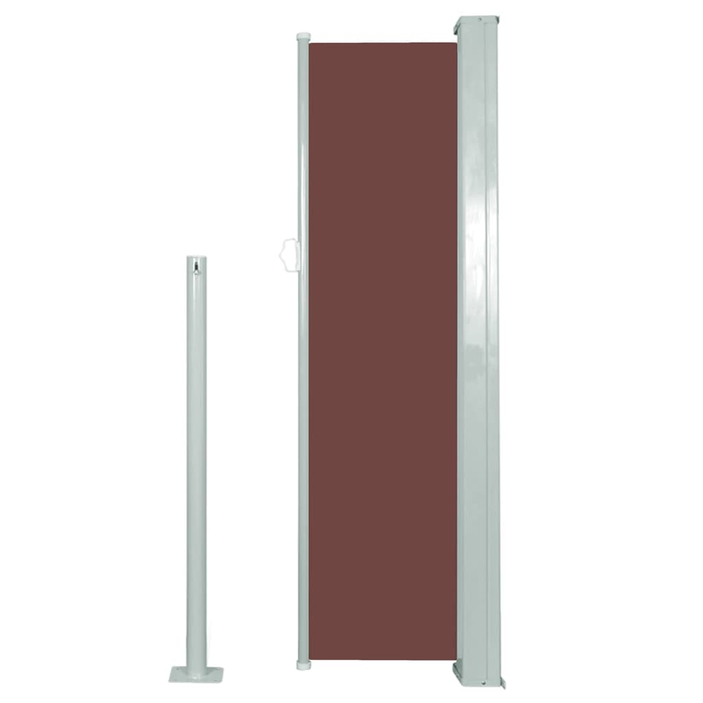 vidaXL Auvent latéral rétractable 120 x 300 cm Marron