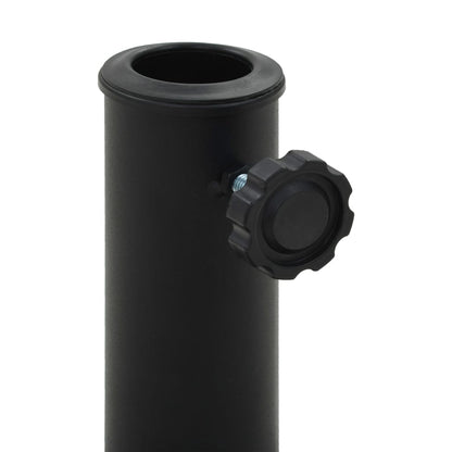 vidaXL Socle rond de parasol Polyrésine 10 kg Noir