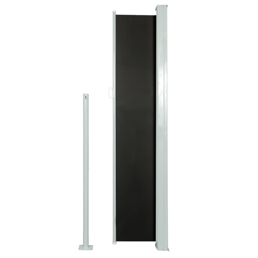 vidaXL Auvent latéral rétractable 160 x 500 cm Noir