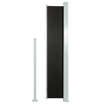 vidaXL Auvent latéral rétractable 160 x 500 cm Noir