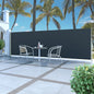 vidaXL Auvent latéral rétractable 160 x 500 cm Noir