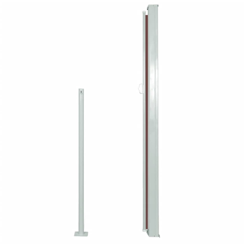 vidaXL Auvent latéral rétractable 160 x 500 cm Marron