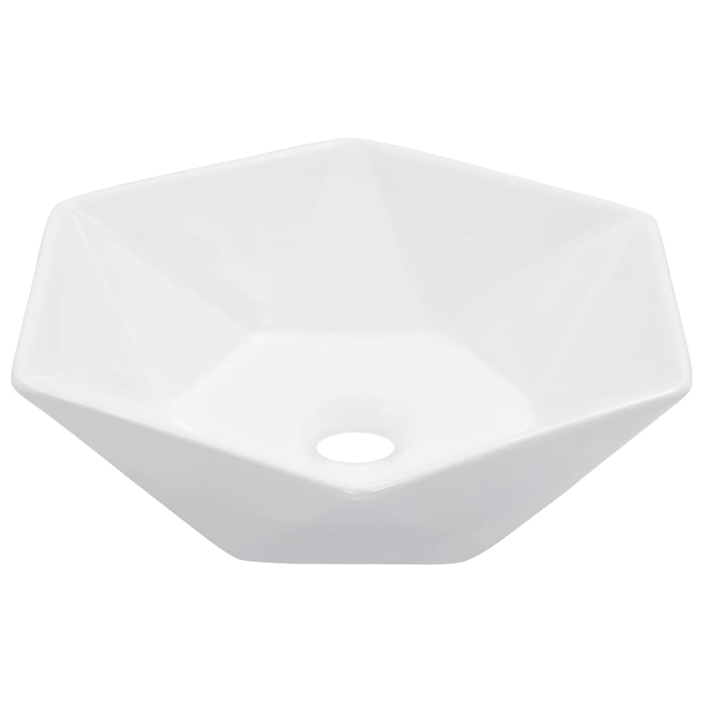 vidaXL Lavabo 41x36,5x12 cm Céramique Blanc