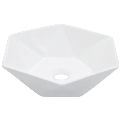 vidaXL Lavabo 41x36,5x12 cm Céramique Blanc