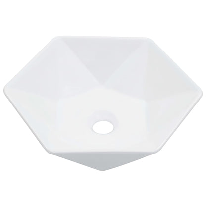 vidaXL Lavabo 41x36,5x12 cm Céramique Blanc