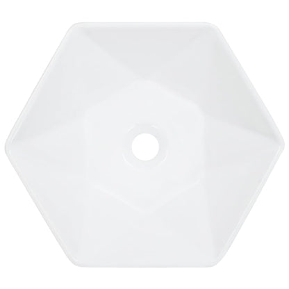 vidaXL Lavabo 41x36,5x12 cm Céramique Blanc