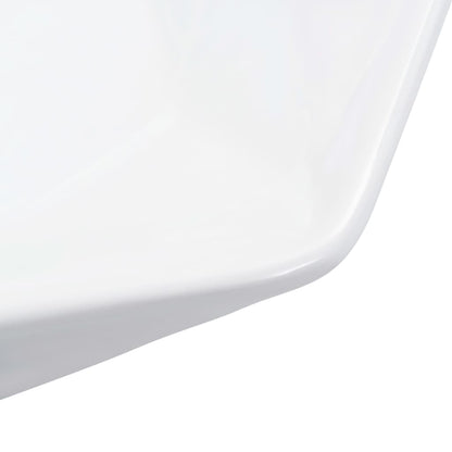 vidaXL Lavabo 41x36,5x12 cm Céramique Blanc