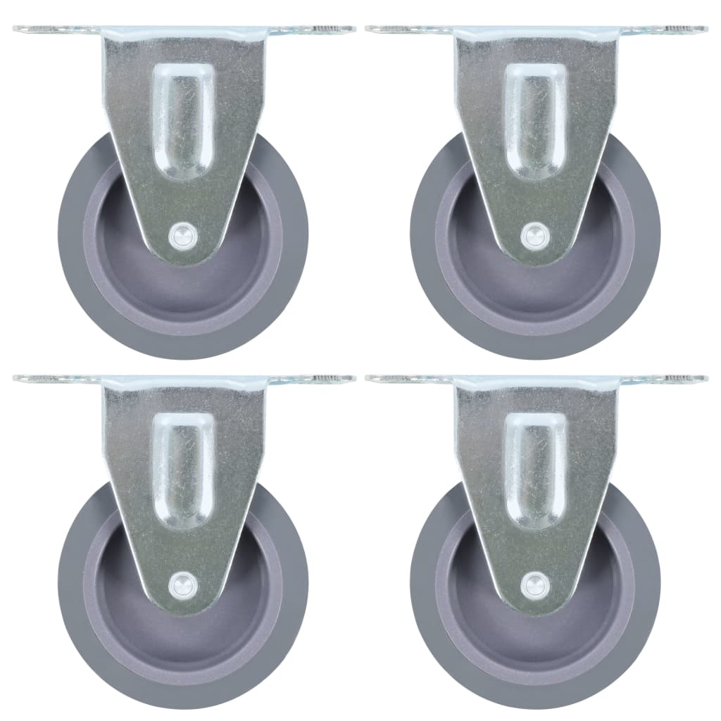 vidaXL Roulettes fixes 4 pcs 75 mm