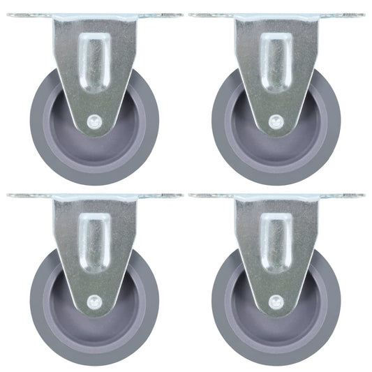 vidaXL Roulettes fixes 4 pcs 75 mm