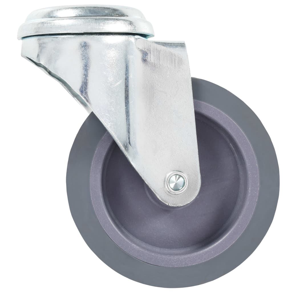 vidaXL 4 pcs Roulettes pivotantes à trou de boulon 75 mm