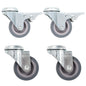 vidaXL 4 pcs Roulettes pivotantes à trou de boulon 50 mm