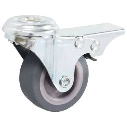 vidaXL 4 pcs Roulettes pivotantes à trou de boulon 50 mm
