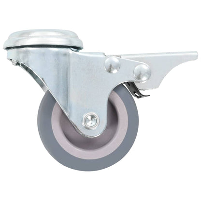 vidaXL 4 pcs Roulettes pivotantes à trou de boulon 50 mm