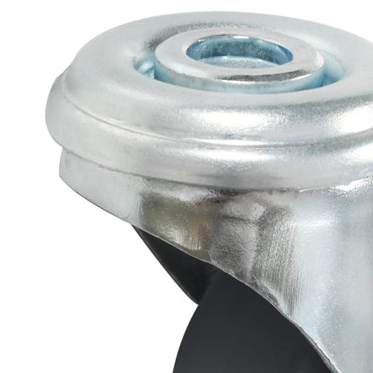vidaXL 4 pcs Roulettes pivotantes à trou de boulon 50 mm