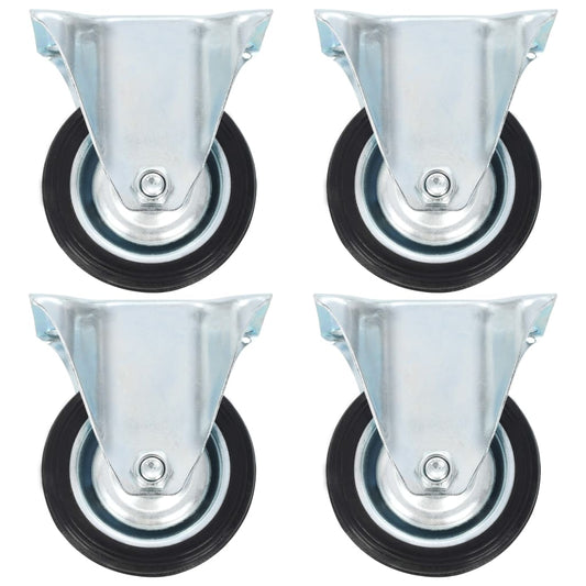 vidaXL Roulettes fixes 4 pcs 75 mm