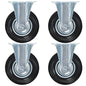 vidaXL Roulettes fixes 4 pcs 125 mm