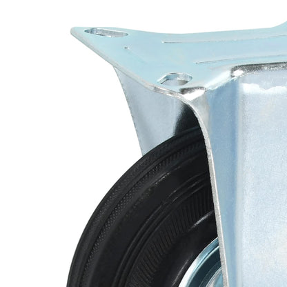 vidaXL Roulettes fixes 4 pcs 125 mm