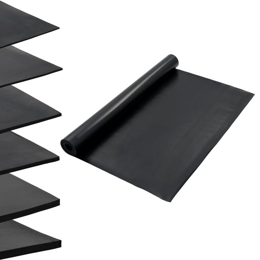 vidaXL Tapis en caoutchouc antidérapant 1,2x5 m 2 mm Lisse