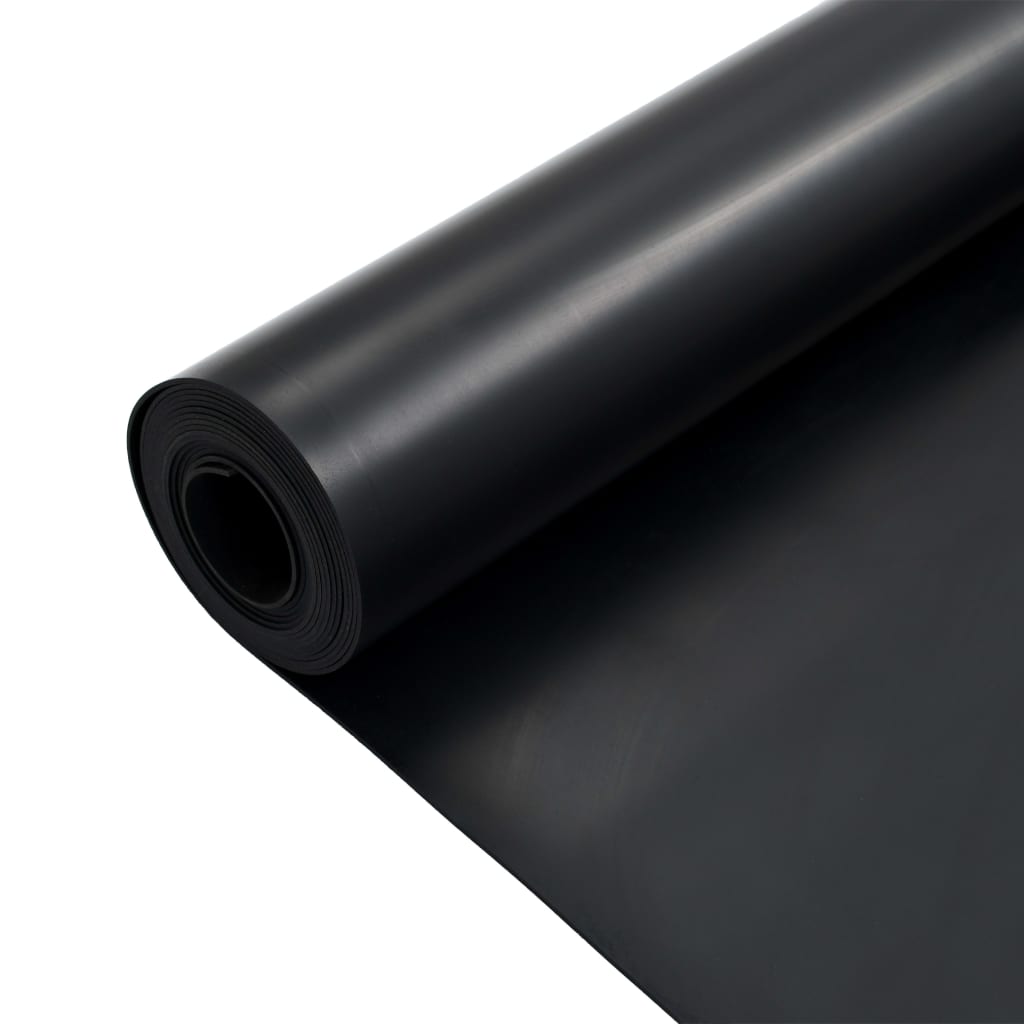 vidaXL Tapis en caoutchouc antidérapant 1,2x5 m 2 mm Lisse