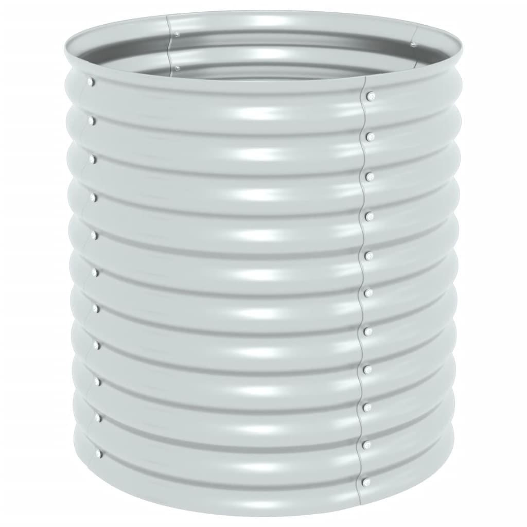 vidaXL Lit surélevé de jardin 80x80x81 cm Acier galvanisé Argenté