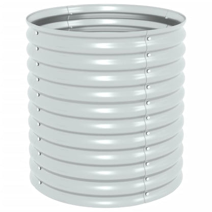vidaXL Lit surélevé de jardin 80x80x81 cm Acier galvanisé Argenté