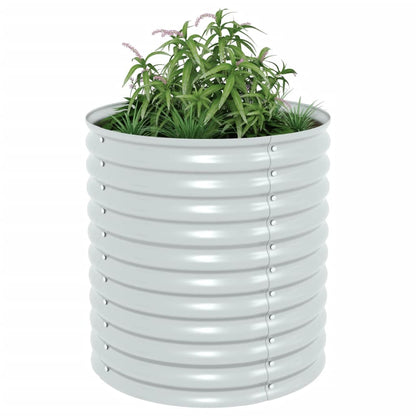 vidaXL Lit surélevé de jardin 80x80x81 cm Acier galvanisé Argenté
