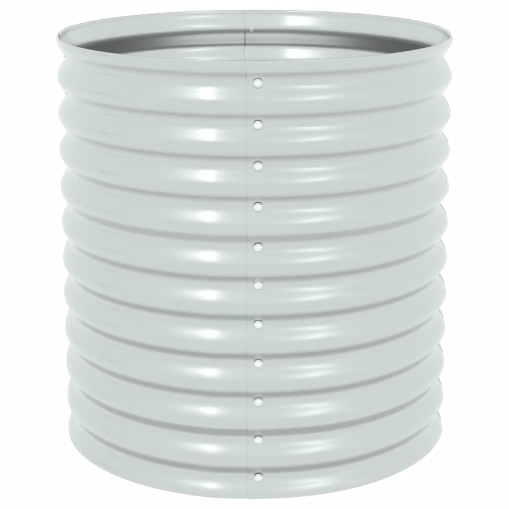 vidaXL Lit surélevé de jardin 80x80x81 cm Acier galvanisé Argenté